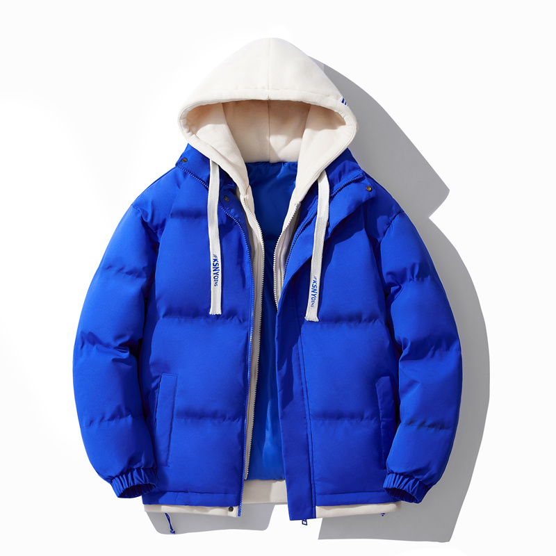 mens warm thick winter jacket casual hooded jacket coat details 4